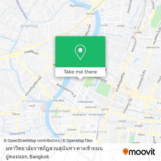 มหาวิทยาลัยราชภัฏสวนสุนันทา-ทางเข้าถนนอู่ทองนอก map