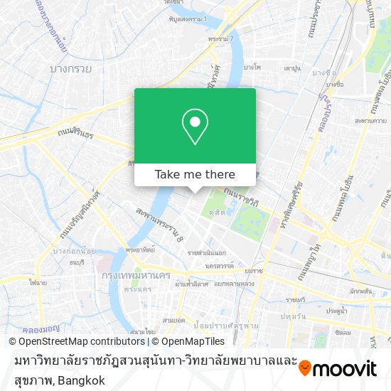 มหาวิทยาลัยราชภัฏสวนสุนันทา-วิทยาลัยพยาบาลและสุขภาพ map