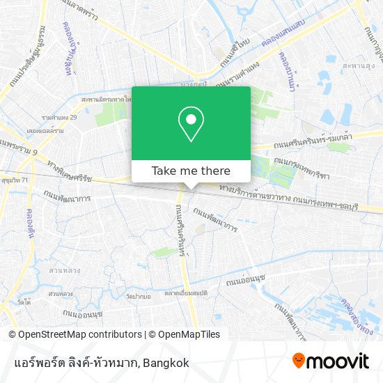 แอร์พอร์ต ลิงค์-หัวหมาก map