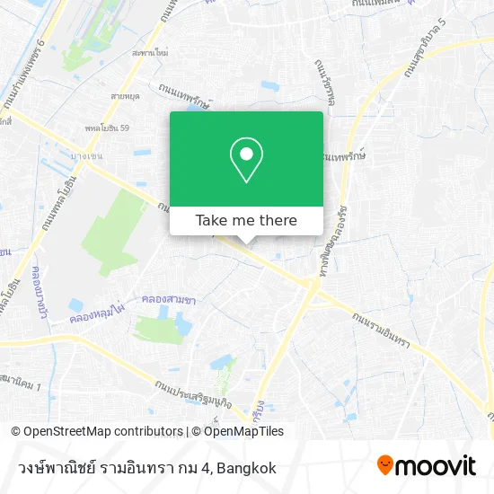 วงษ์พาณิชย์ รามอินทรา กม 4 map