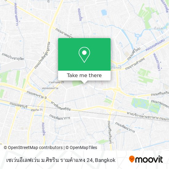 เซเว่นอีเลฟเว่น ม.ศิขริน รามคำแหง 24 map