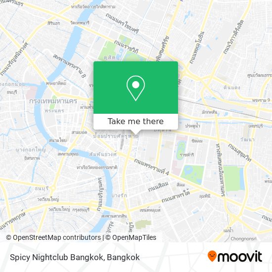 Spicy Nightclub Bangkok map