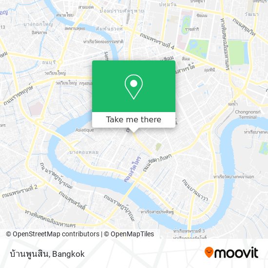 บ้านพูนสิน map