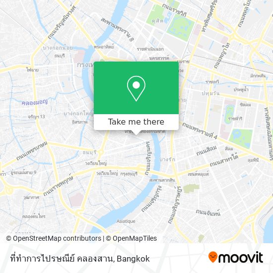 ที่ทำการไปรษณีย์ คลองสาน map