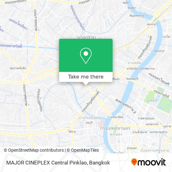 MAJOR CINEPLEX Central Pinklao map