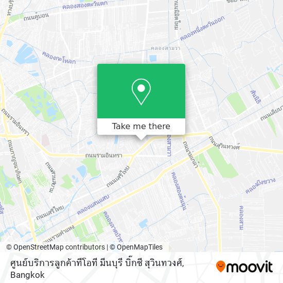 ศูนย์บริการลูกค้าทีโอที มีนบุรี บิ๊กซี สุวินทวงศ์ map