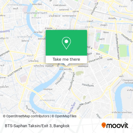 BTS-Saphan Taksin/Exit 3 map
