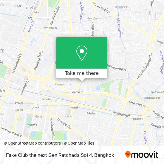 Fake Club the next Gen Ratchada Soi 4 map