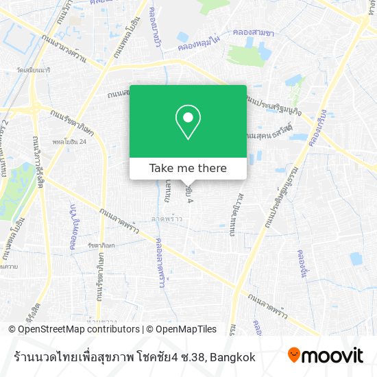 ร้านนวดไทยเพื่อสุขภาพ โชคชัย4 ซ.38 map