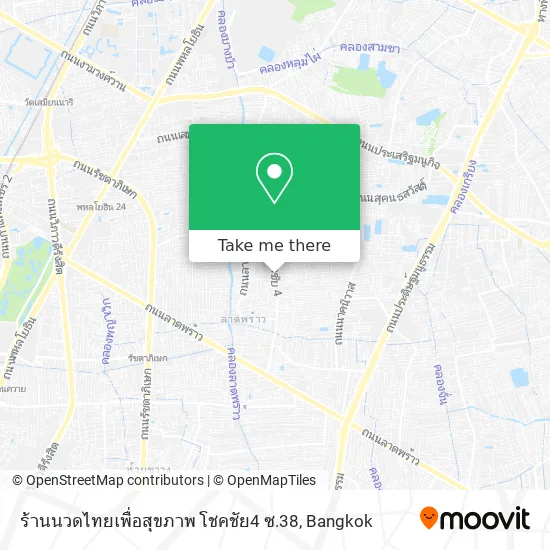 ร้านนวดไทยเพื่อสุขภาพ โชคชัย4 ซ.38 map