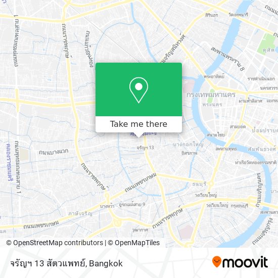 จรัญฯ 13 สัตวแพทย์ map