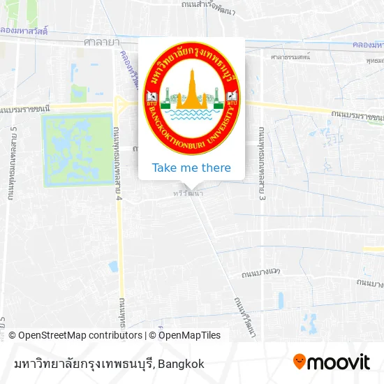 มหาวิทยาลัยกรุงเทพธนบุรี map