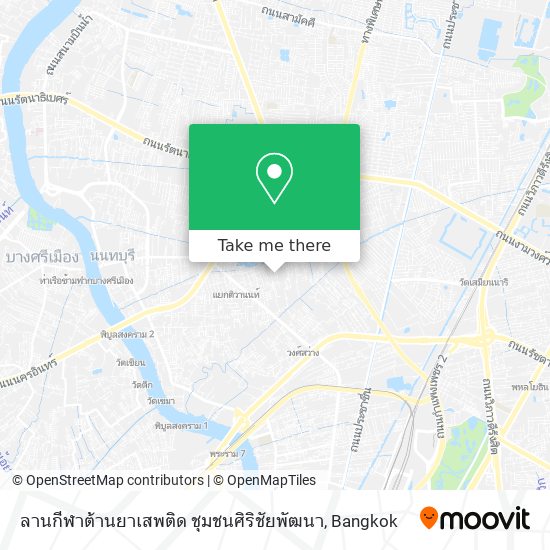 ลานกีฬาต้านยาเสพติด ชุมชนศิริชัยพัฒนา map