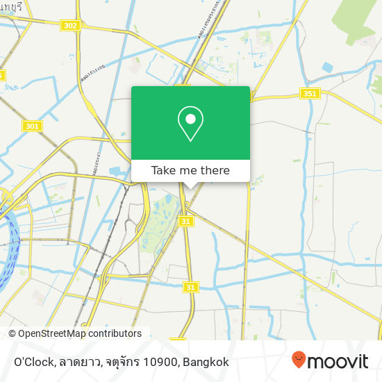 O'Clock, ลาดยาว, จตุจักร 10900 map