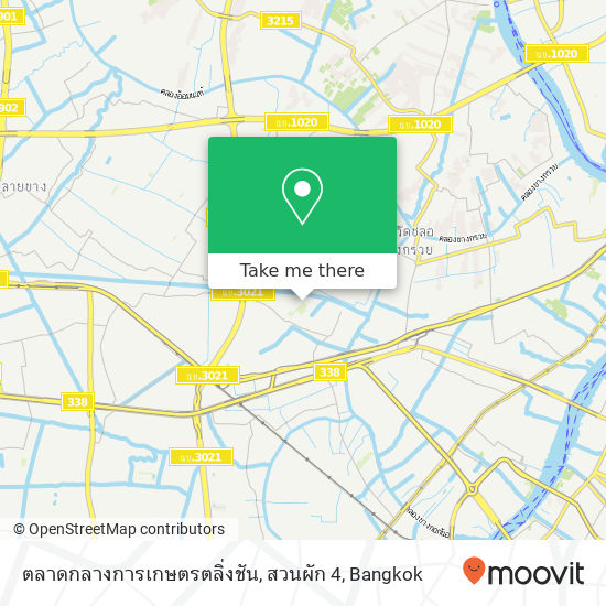 ตลาดกลางการเกษตรตลิ่งชัน, สวนผัก 4 map