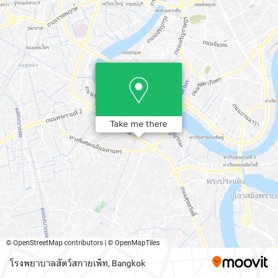 โรงพยาบาลสัตว์สกายเพ็ท map