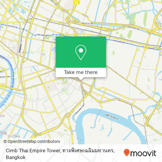 Cimb Thai Empire Tower, ทางพิเศษเฉลิมมหานคร map