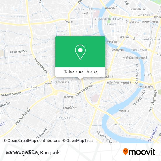 ตลาดพลูคลินิค map