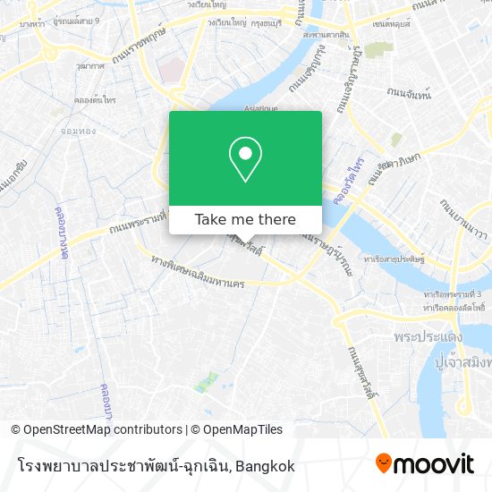 โรงพยาบาลประชาพัฒน์-ฉุกเฉิน map