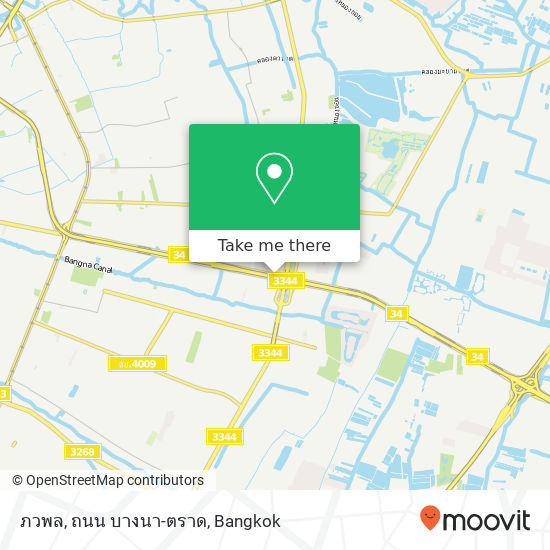 ภวพล, ถนน บางนา-ตราด map