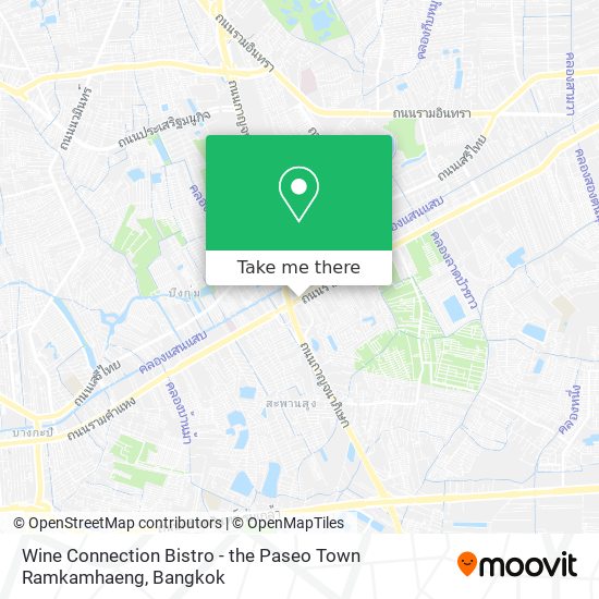 Wine Connection Bistro - the Paseo Town Ramkamhaeng map