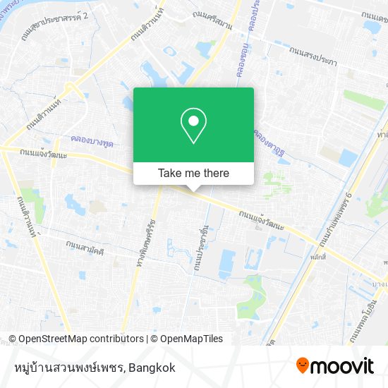 หมู่บ้านสวนพงษ์เพชร map