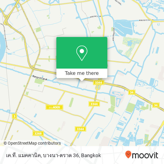 เค.ที. แมคคานิค, บางนา-ตราด 36 map