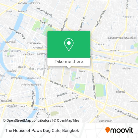 The House of Paws Dog Cafe map