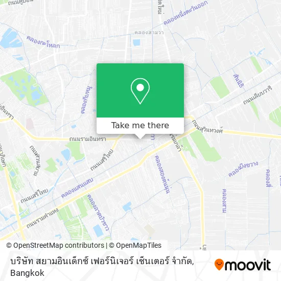 บริษัท สยามอินเด็กซ์ เฟอร์นิเจอร์ เซ็นเตอร์ จำกัด map