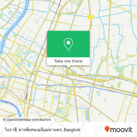 ไอราชิ, ทางพิเศษเฉลิมมหานคร map