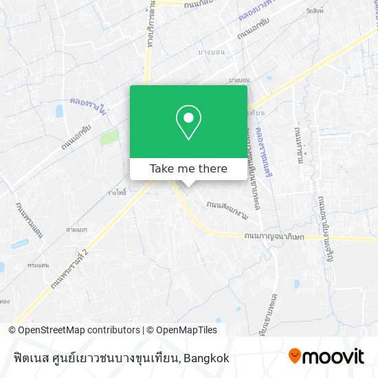 ฟิตเนส ศูนย์เยาวชนบางขุนเทียน map