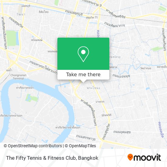 The Fifty Tennis & Fitness Club map
