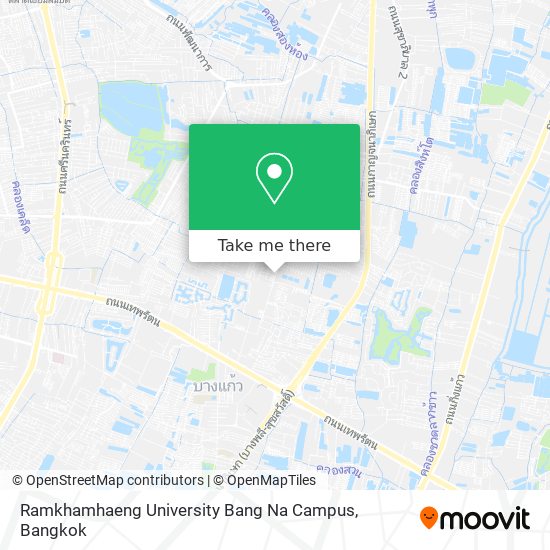 Ramkhamhaeng University Bang Na Campus map