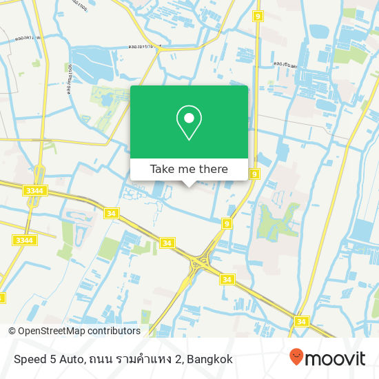 Speed 5 Auto, ถนน รามคำแหง 2 map