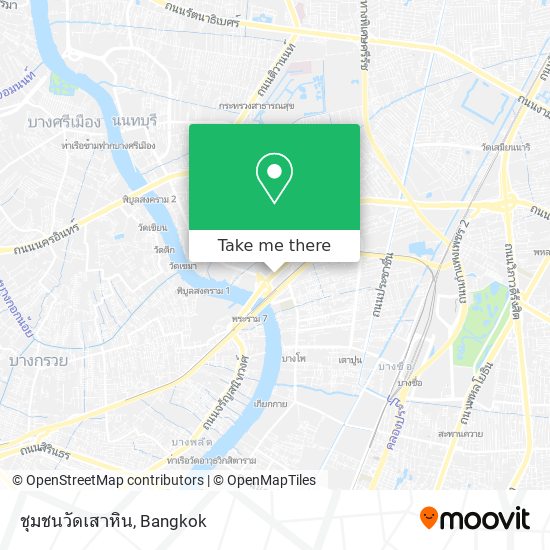 ชุมชนวัดเสาหิน map