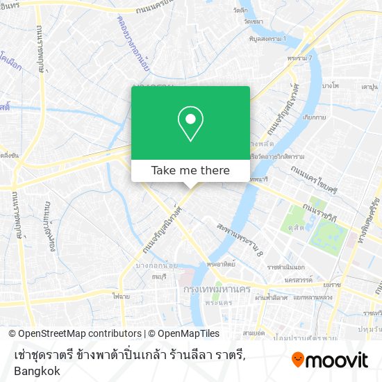 เช่าชุดราตรี ข้างพาต้าปิ่นเกล้า ร้านลีลา ราตรี map