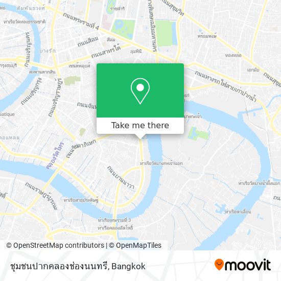 ชุมชนปากคลองช่องนนทรี map