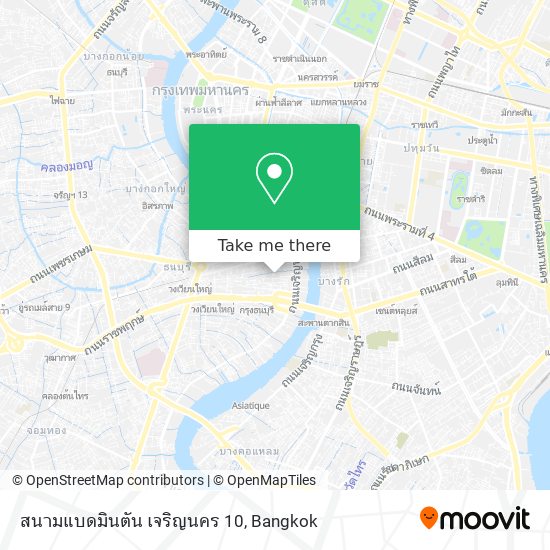 สนามแบดมินตัน เจริญนคร 10 map