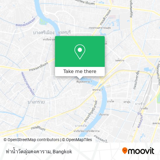 ท่าน้ำวัดลุ่มคงคาราม map