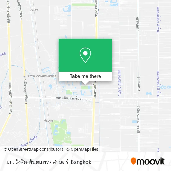 มธ. รังสิต-ทันตแพทยศาสตร์ map