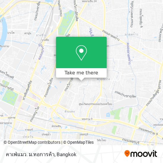 คาเฟ่แมว. ม.หอการค้า map