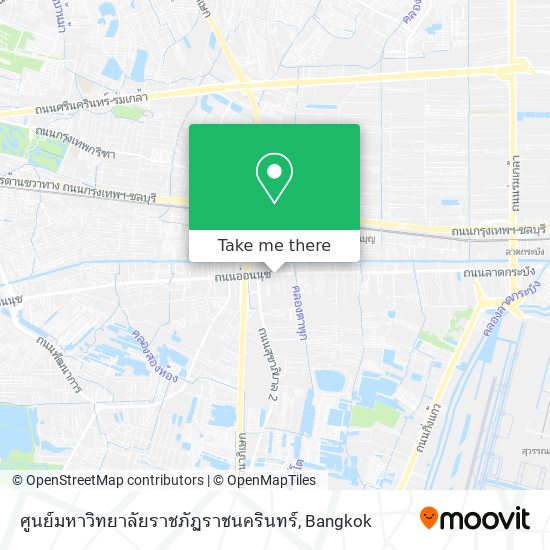 ศูนย์มหาวิทยาลัยราชภัฏราชนครินทร์ map