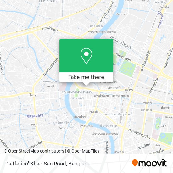 Cafferino' Khao San Road map