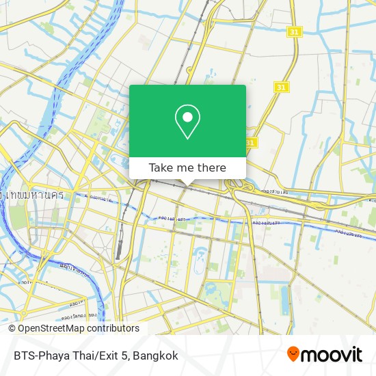 BTS-Phaya Thai/Exit 5 map