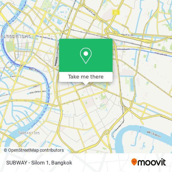 SUBWAY - Silom 1 map