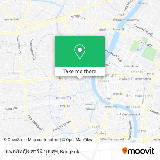 แพทย์หญิง สาวินี บุญสุข map