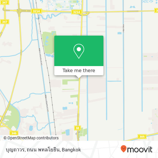 บุญถาวร, ถนน พหลโยธิน map