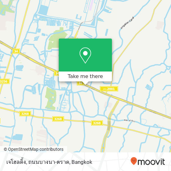 เจโฮลดิ้ง, ถนนบางนา-ตราด map