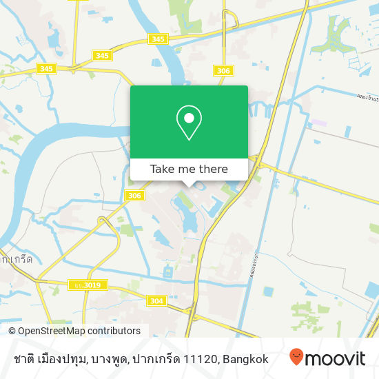 ชาติ เมืองปทุม, บางพูด, ปากเกร็ด 11120 map