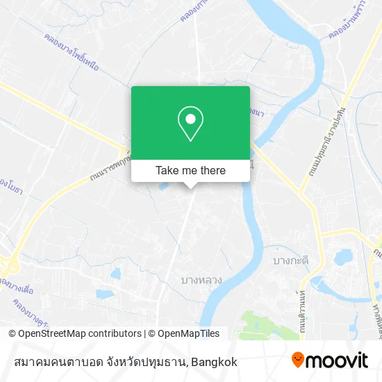 สมาคมคนตาบอด จังหวัดปทุมธาน map